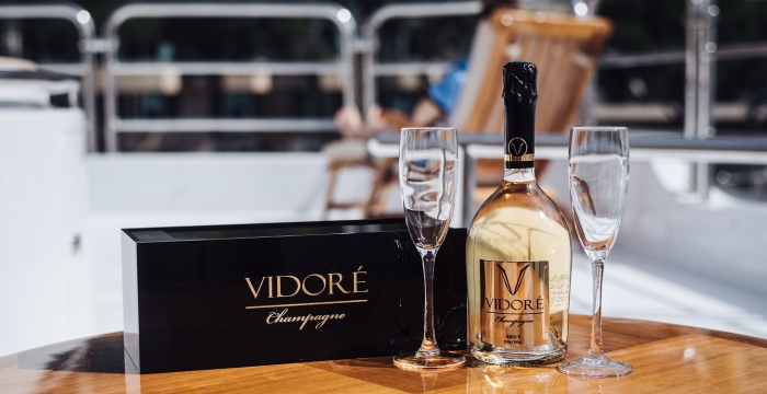 champagne vidoré yachting